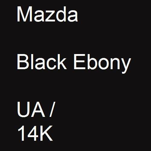 Mazda, Black Ebony, UA / 14K.